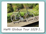 HaMi Globus Tour 1029 IS mit im Oberrohr verlegtem Bremszug.
Ausstattung Campagnolo Record OR
Eigentümer: Johannes Mittendorf, Uetersen