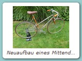 Neuaufbau eines Mittendorf Dame 090 Super Champion von 1980
Nach 43 Jahren habe ich das Rad von der Erstbesitzerin übernehmen können. 
Eigentümer: Johannes Mittendorf, Uetersen