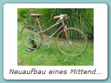 Neuaufbau eines Mittendorf Dame 090 Super Champion von 1980
Nach 43 Jahren habe ich das Rad von der Erstbesitzerin übernehmen können. 
Eigentümer: Johannes Mittendorf, Uetersen