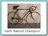 HaMi Rekord Champion Querfeldein-Rennrad aus Mitte der 1970er Jahre.
Dem Rad sieht man seinen Einsatzzweck an.
Eingentümer: Jürgen Kruck, Rheda-Wiedenbrück