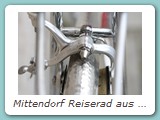 Mittendorf Reiserad aus dem Jahr 1980
Reynolds 531, Campagnolo Record, TA
entdeckt bei Vintige Velo Berlin