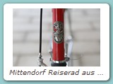 Mittendorf Reiserad aus dem Jahr 1980
Reynolds 531, Campagnolo Record, TA
entdeckt bei Vintige Velo Berlin