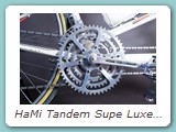 HaMi Tandem Supe Luxe 2004 aus dem Jahr 1987, gefertigt aus Reynolds 531 Tandem-Rohren
Neuaufbau Ende 2024
Eigentümer: Stephan Veit, Solms
